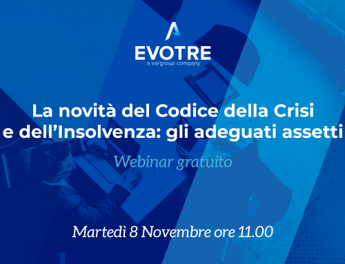 Webinar 8 Novembre “Le novità del Codice della Crisi e dell’Insolvenza”